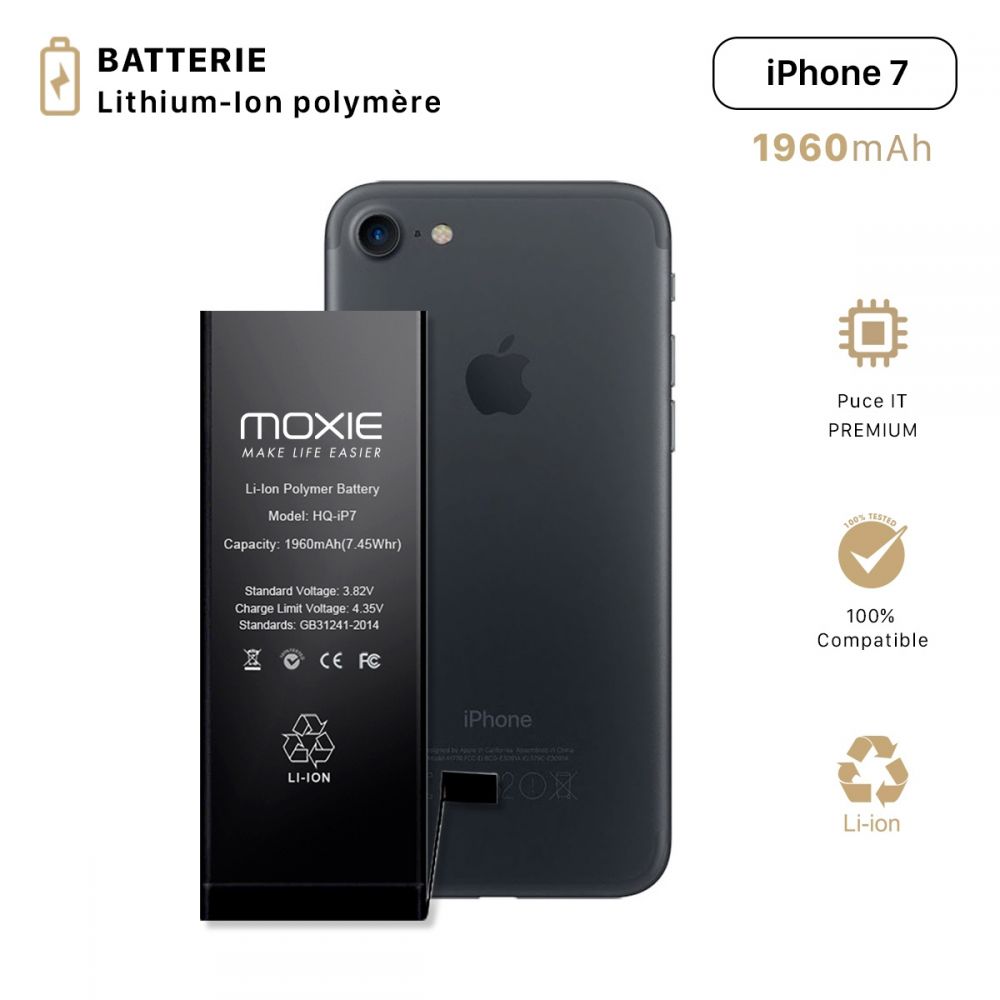 Batterie pour iPhone 7 Li-ion Polymer Capacité Original 1960mAh