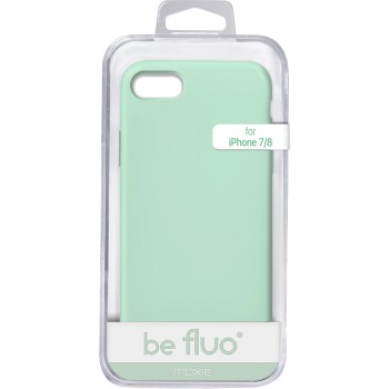 Moxie Coque iPhone 7/8/SE 2020 [BeFluo] Coque Silicone Fine et Légère pour iPhone 8, iPhone 7 et iPhone SE 2020, Intérieur Microfibre, Coque Anti-chocs et Anti-rayures pour iPhone 8/7/SE 2020 - Menthe