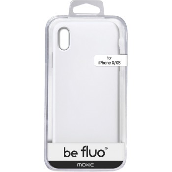 Moxie Coque iPhone XS / iPhone X [BeFluo] Coque Silicone Fine et Légère pour iPhone XS 5.8" et iPhone X, Intérieur Microfibre, Coque Anti-chocs et Anti-rayures pour iPhone XS/X - Blanc