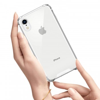 Moxie Coque iPhone XR [AIRBAG] Coque Bumper Renforcée pour iPhone XR
, Coque en Silicone Transparente Anti-Chocs et Anti-rayures pour iPhone XR - Transparente