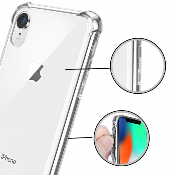 Moxie Coque iPhone XR [AIRBAG] Coque Bumper Renforcée pour iPhone XR
, Coque en Silicone Transparente Anti-Chocs et Anti-rayures pour iPhone XR - Transparente