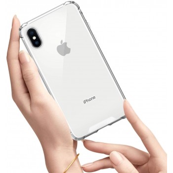 Moxie Coque iPhone XS Max [AIRBAG] Coque Bumper Renforcée pour iPhone XS Max
, Coque en Silicone Transparente Anti-Chocs et Anti-rayures pour iPhone XS Max - Transparente