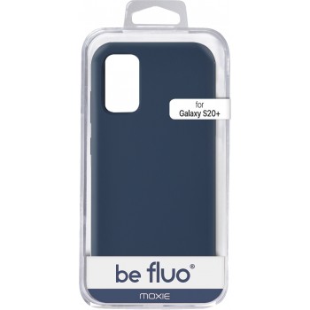 Coque Silicone Be Fluo Anti-chocs et Anti-rayures Intérieur Microfibre pour Galaxy S20+ - Bleu foncé