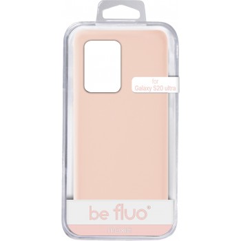 Coque Silicone Be Fluo Anti-chocs et Anti-rayures Intérieur Microfibre pour Galaxy S20 Ultra - Rose