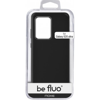 Coque Silicone Be Fluo Anti-chocs et Anti-rayures Intérieur Microfibre pour Galaxy S20 Ultra - Noir