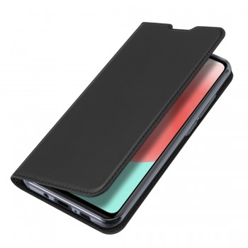 Etui portefeuille DUX Ducis en cuir PU avec porte-carte et fonction vidéo pour Galaxy A41 - NOIR