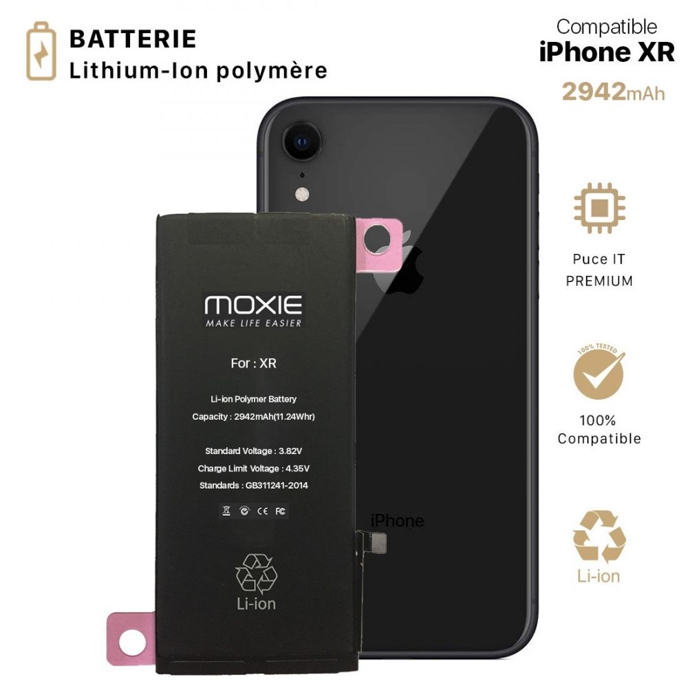 Batterie pour iPhone XR Li ion Polymer Capacité Original 2942mAh