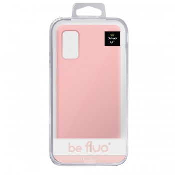 Coque Silicone Be Fluo Anti-chocs et Anti-rayures Intérieur Microfibre pour Galaxy A41 - Rose clair