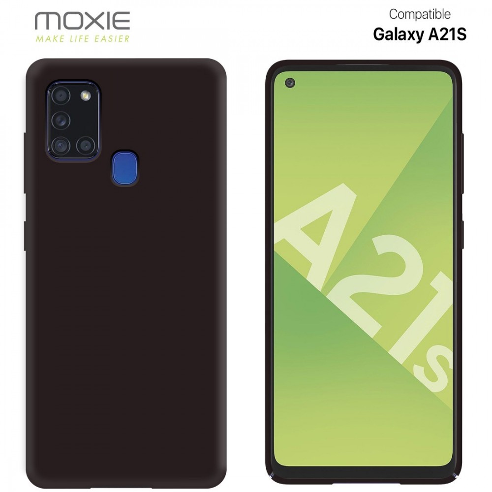Coque Silicone Be Fluo Anti-chocs et Anti-rayures Intérieur Microfibre pour Galaxy A21S - Noir
