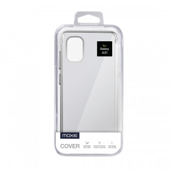 Moxie Coque renforcée transparente Samsung Galaxy A31 - Coque en TPU  et polycarbonate Anti-chocs avec boutons de couleur pour Samsung Galaxy A31