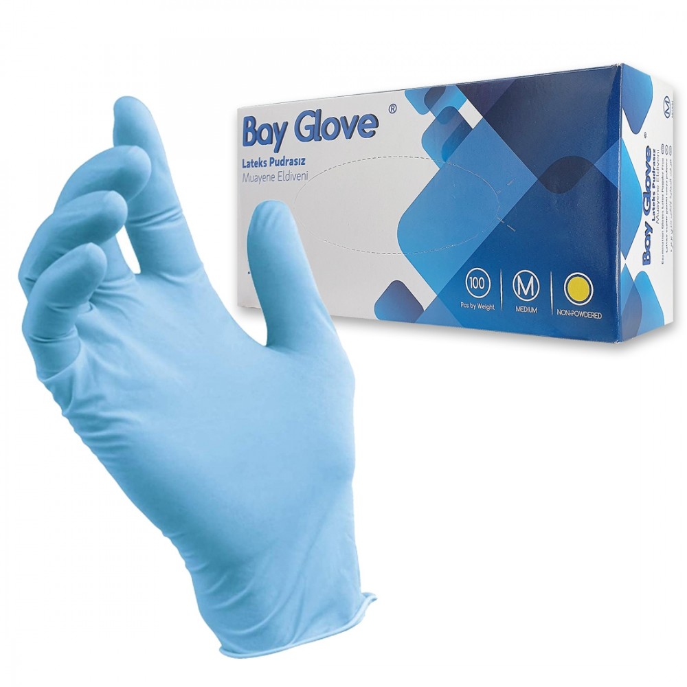 Gant Latex non poudré blanc 4grs boite de 100 - taille S