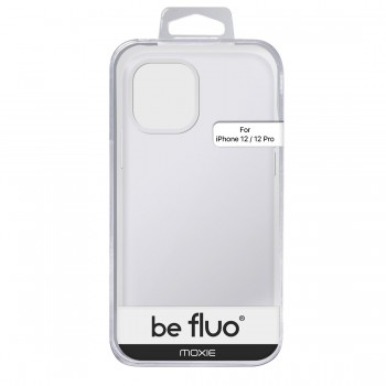 Moxie Coque silicone iPhone 12 / 12 Pro 6.1" [BeFluo] - Intérieur Microfibre, Coque Anti-chocs et Anti-rayures pour iPhone 12 / 12 Pro 6.1" - Blanc