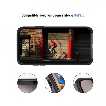 Moxie Verre Trempé iPhone 12 Pro Max 6.7" [Ultimate 3D+] Protection d'écran Complète en Verre Trempé 9H Ultra Clair, Anti-rayures et Anti-traces de doigts, Compatible Face ID pour iPhone 12 Pro Max