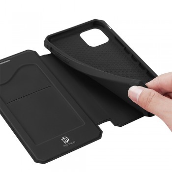 DUX DUCIS Etui Skin X en PU, Porte CB pour iphone 12 Mini  - NOIR