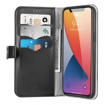 DUX DUCIS Etui Kado en PU, Porte CB pour iPhone 12 Pro Max - NOIR