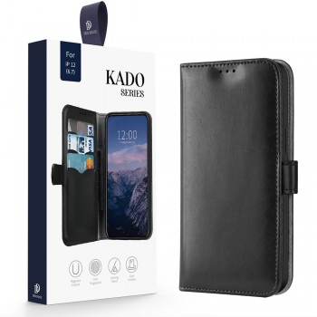 DUX DUCIS Etui Kado en PU, Porte CB pour iPhone 12 Pro Max - NOIR
