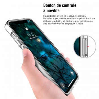 Coque renforcée Moxie transparente en TPU et Acrylique pour iPhone 12 Pro Max