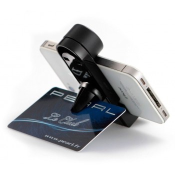 Support Voiture à Clip, Moxie [SmartKlip] Support Universel pour Voiture Fixation Grille d'aération [Black] - Noir
