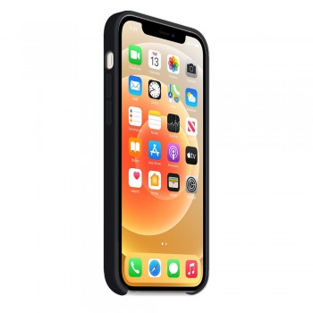 Moxie Coque silicone iPhone 12 Pro Max 6.7" [BeFluo] - Intérieur Microfibre, Coque Anti-chocs et Anti-rayures pour iPhone 12 Pro Max 6.7" - Noir