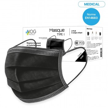 Boite de 50 Masques 3 plis...