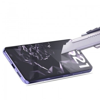 Protection d'écran incurvé Samsung Galaxy S21 en verre trempé, Moxie [Ultimate 3D+]