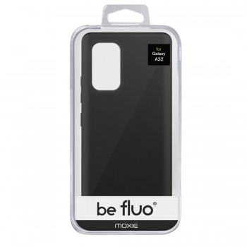 Coque Silicone Be Fluo Anti-chocs et Anti-rayures Intérieur Microfibre pour Galaxy A32 5G- noir