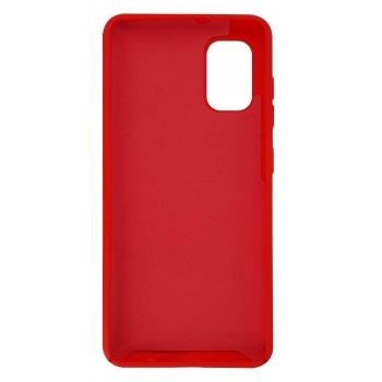 Coque Silicone Be Fluo Anti-chocs et Anti-rayures Intérieur Microfibre pour Galaxy A32 5G - Rouge