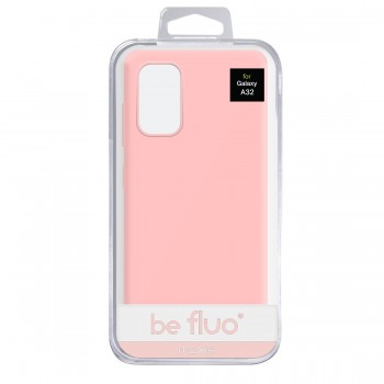 Coque Silicone Be Fluo Anti-chocs et Anti-rayures Intérieur Microfibre pour Galaxy A32 5G - rose