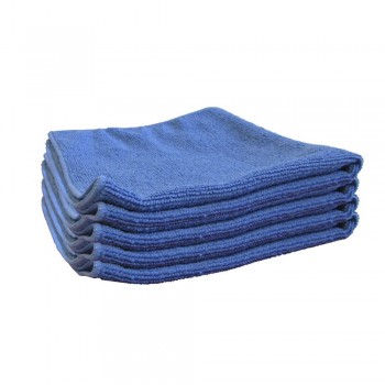 Lavettes Microfibre 38X38cm - Lot de 5 - couleur  Bleue