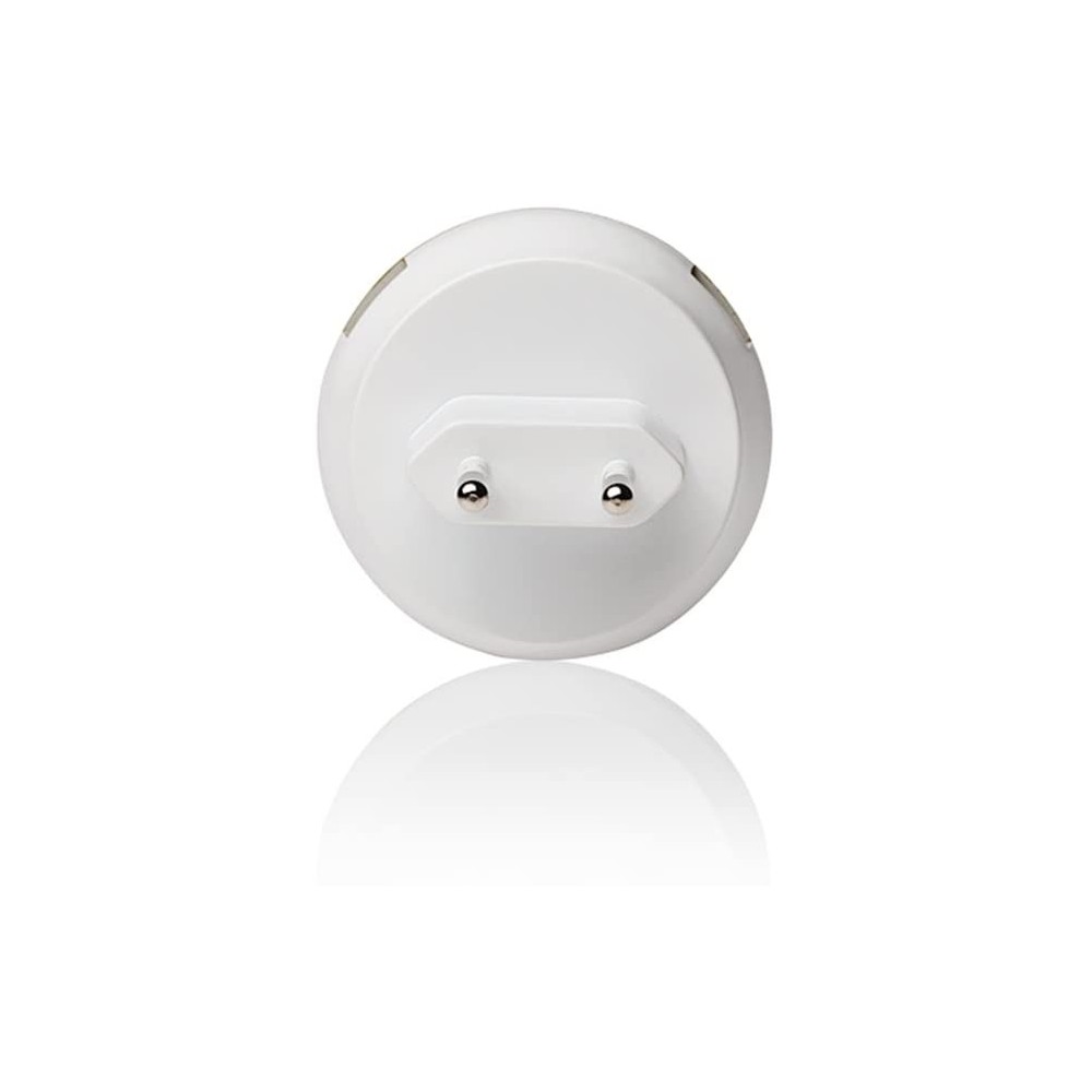 WATT&CO Prise avec 2 USB QC 3.0 Charge Rapide - BLANC