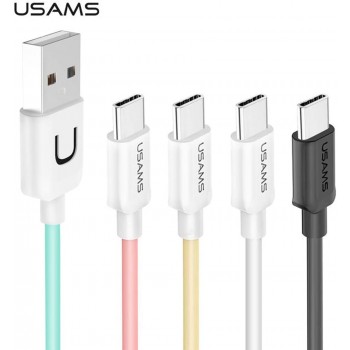 Cable data USAMS SJ099 type-C 1mètre - coloris jaune