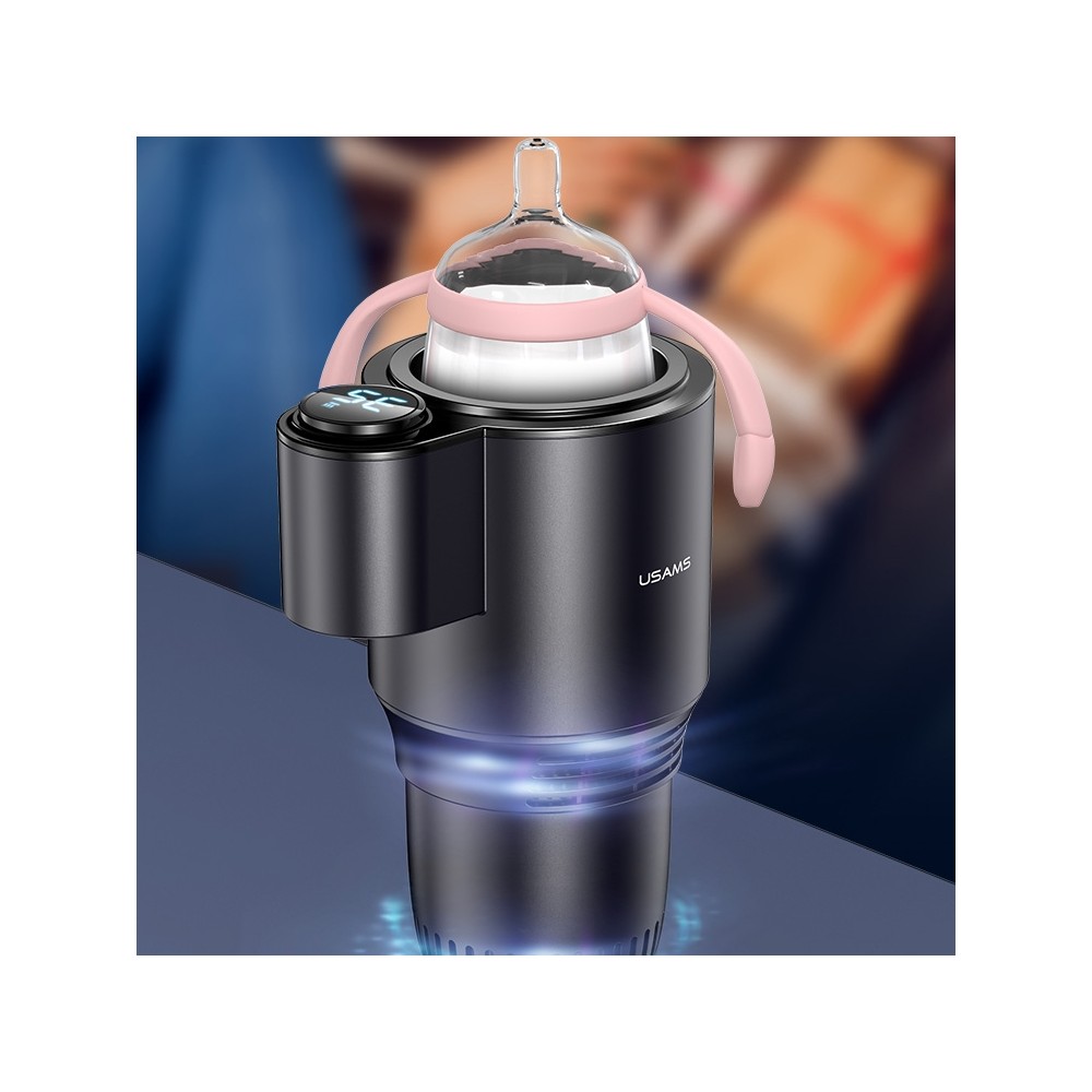 Porte gobelet pour voiture USAMS ZB160 chauffant / refrigerant