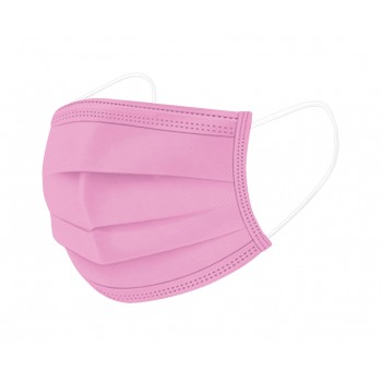 Boite de 50 Masques Rose Type IIR EN14683 -  sachet de 50 masques par boite