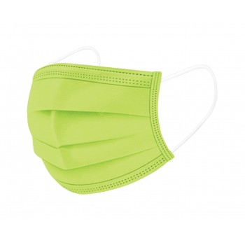 Boite de 50 Masques Vert Type IIR EN14683 -  50 masques par boite
