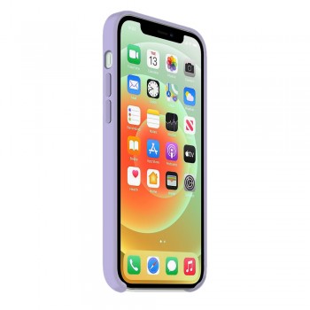 Moxie Coque silicone iPhone 12 Pro Max 6.7" [BeFluo] - Intérieur Microfibre, Coque Anti-chocs et Anti-rayures pour iPhone 12 Pro Max 6.7" - Lilas