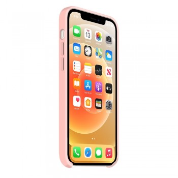 Moxie Coque silicone iPhone 12 Pro Max 6.7" [BeFluo] - Intérieur Microfibre, Coque Anti-chocs et Anti-rayures pour iPhone 12 Pro Max 6.7" - Rose clair