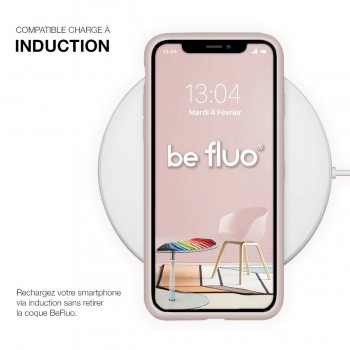 Moxie Coque iPhone 11 Pro Max [BeFluo] Coque Silicone Fine et Légère pour iPhone 6S et iPhone 6, Intérieur Microfibre, Coque Anti-chocs et Anti-rayures pour iPhone 11 Pro Max - Rose Sable