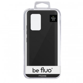 Coque Silicone Be Fluo Anti-chocs et Anti-rayures Intérieur Microfibre pour Galaxy A72 - Noir