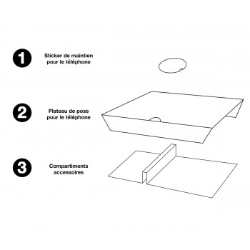 Boite en carton pour tout smartphone - conditionnement à plat
