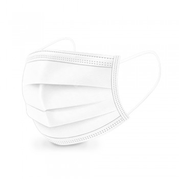 Boite de 50 Masques 3 PLIS chirurgicaux Type IIR - norme EN14683 - coloris Blanc