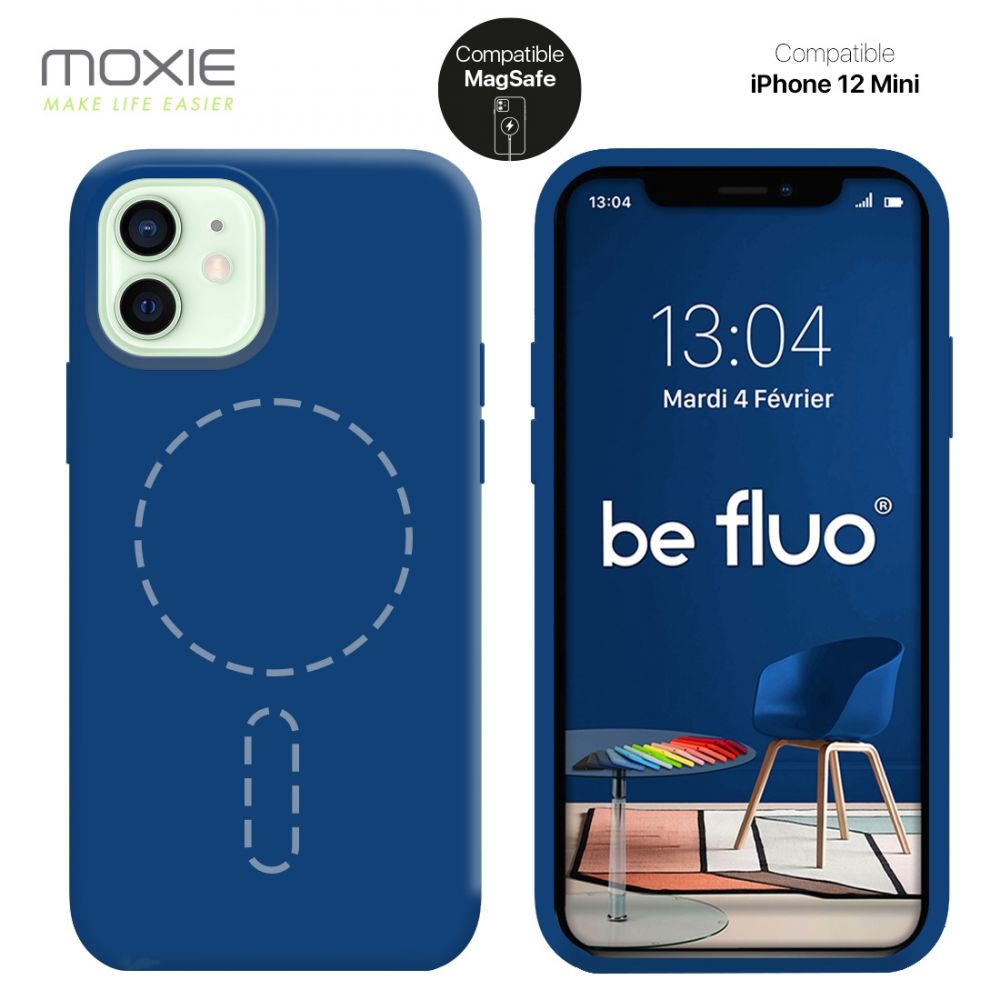 Coque APPLE iPhone 13 Pro Silicone bleu nuit MagSafe