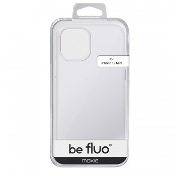 Moxie Coque silicone iPhone 12 Mini [BeFluo] avec aimant compatible MagSafe - Intérieur Microfibre - Blanc
