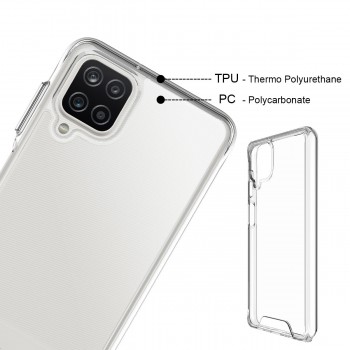 Coque renforcée Moxie transparente en TPU et Acrylique pour Galaxy A12