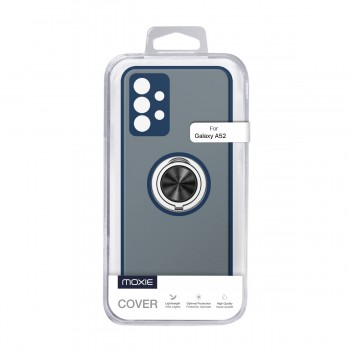 Coque Moxie R-Hold Samsung Galaxy A52 avec ring holder + contour Bleu