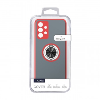 Coque Moxie R-Hold Samsung Galaxy A52 avec ring holder + contour Rouge