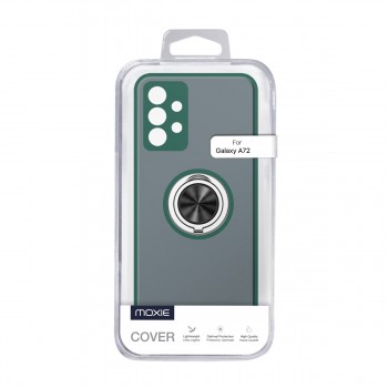 Coque Moxie R-Hold Samsung Galaxy A72 avec ring holder + contour Vert
