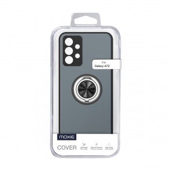 Coque Moxie R-Hold Samsung Galaxy A72 avec ring holder + contour Noir