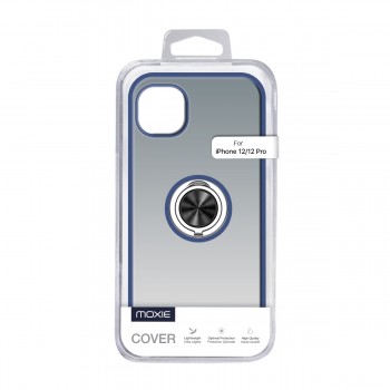 Coque Moxie R-Hold iPhone 12/12 Pro avec ring holder + contour Bleu