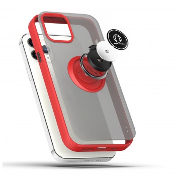 Coque Moxie R-Hold iPhone 12 Mini avec ring holder + contour Rouge