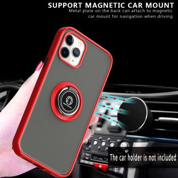 Coque Moxie R-Hold iPhone 12 Mini avec ring holder + contour Rouge